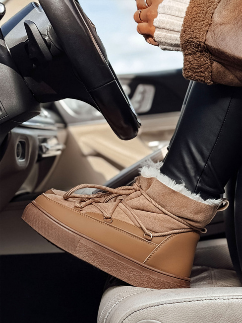 Ženski škornji LUXSNUG z izolacijo camel Dstreet ZY0570
