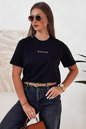 Ženska majica WOMAN črna Dstreet RY2554