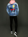 Moška jeans jakna Barva Modra DSTREET TX3224