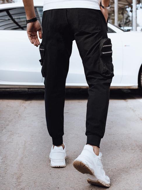 Spodnie męskie bojówki czarne Dstreet UX4299