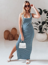 SUMMER LOVE one size maxi obleka modra in bela Dstreet EY2612