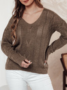 Ženski pulover LACEONIA beige Dstreet MY2404