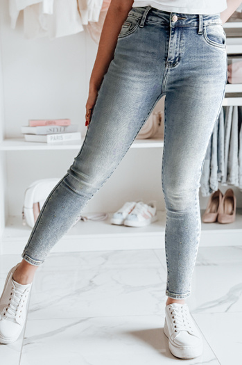 Ženske jeans hlače PEARLYME blue Dstreet UY2710