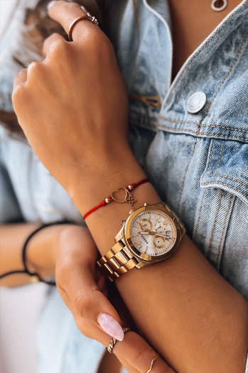 Ženska zapestnica HEARTBEAT Barva rdeča DSTREET LY0073