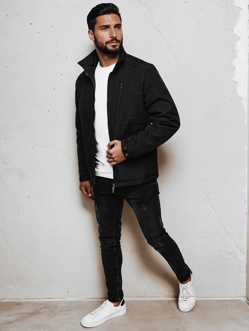 Moška prehodna jakna črna Dstreet TX4986
