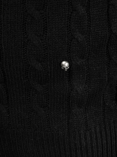 Moški klasičen pulover Barva Črna DSTREET WX1880