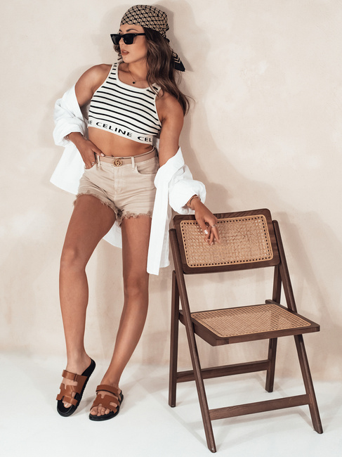 Ženske kratke hlače SUNYLOOK beige Dstreet SY0373