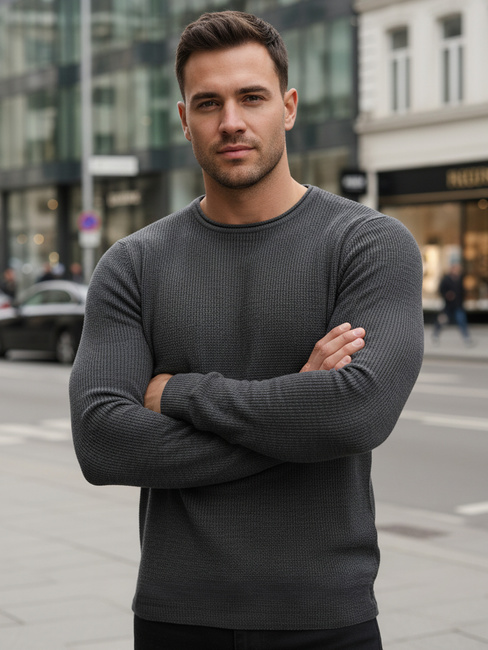 Moški pulover v antracitni barvi WX2293z