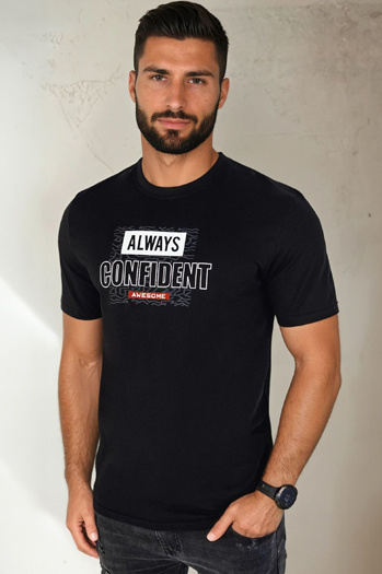 Moška majica s potiskom Barva Črna DSTREET RX5407