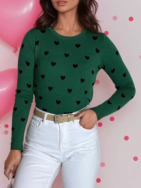 Ženski pulover FREYJA green Dstreet MY2065
