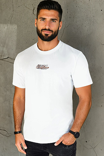 Moška majica s potiskom Barva Bela DSTREET RX5421