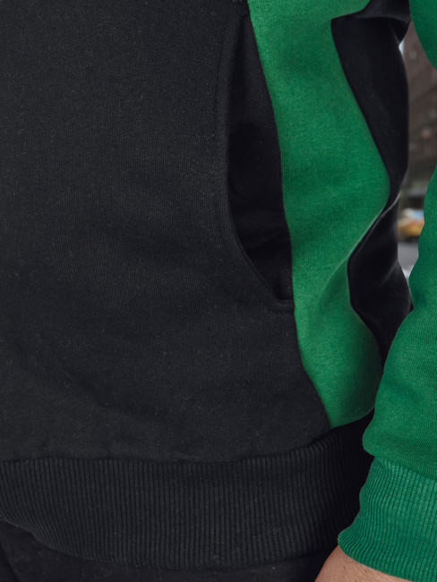 Moška jopa z zadrgo in pokončnim ovratnikom črna Dstreet BX5908