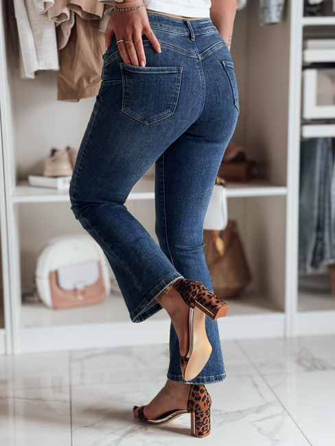 Ženske jeans hlače na zvonec LUSINIA blue Dstreet UY2473
