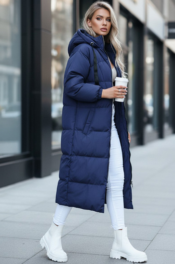 Ženska zimska jakna COZYSEASON Barva Mornarica DSTREET TY4048