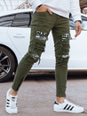Spodnie męskie jeansowe zielone Dstreet UX4334