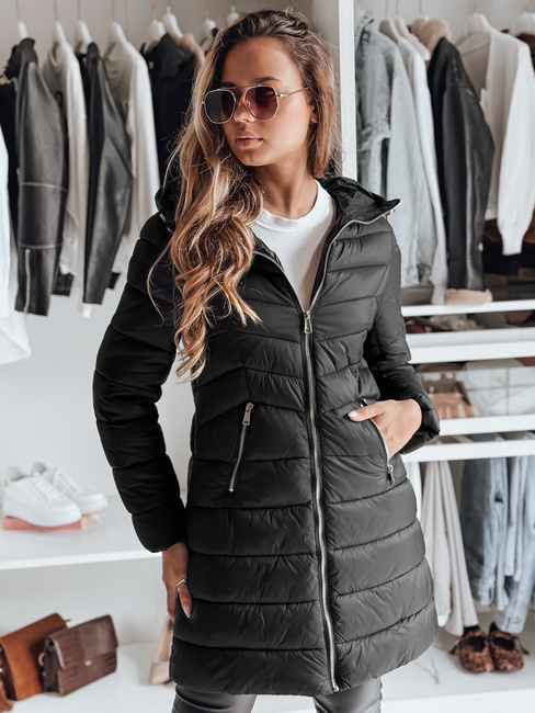 Ženska prešita jakna CLOUDY Barva Črna DSTREET TY3980