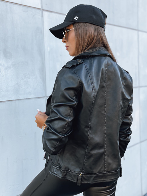 Ženska usnjena jakna MODE MOSAIC black Dstreet TY3893
