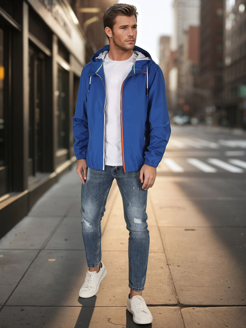 Moška prehodna modra jakna Dstreet TX4699