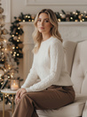 Ženski pulover BRAVINA ecru Dstreet MY2527z