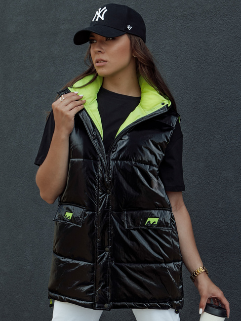 Kamizelka damska pikowana MAYLO czarna Dstreet TY4521