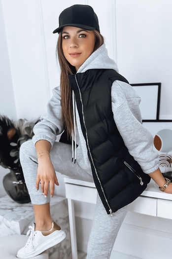 Ženski prešit telovnik MARIN Barva Črna DSTREET TY3371