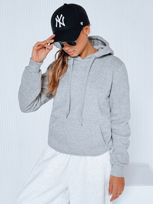 Ženska jopa s kapuco BASIC Barva siva DSTREET BY0155