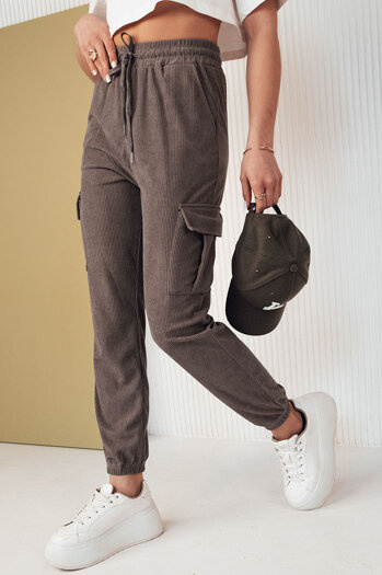 Ženske trenirke FLAYON Barva siva DSTREET UY2060