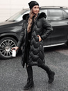 Ženska prešita dolga jakna WINTERACT black Dstreet TY4775