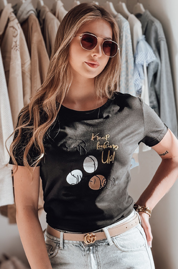 Ženska majica LUMIFIT pudelj črna Dstreet RY2736