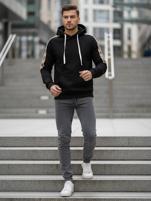 Moška kapuca črna Dstreet BX5941