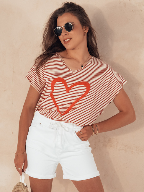 Ženske kratke hlače BEACH VIBE white Dstreet SY0389