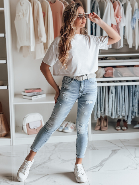 Ženske jeans hlače FASHIONIX blue Dstreet UY2708