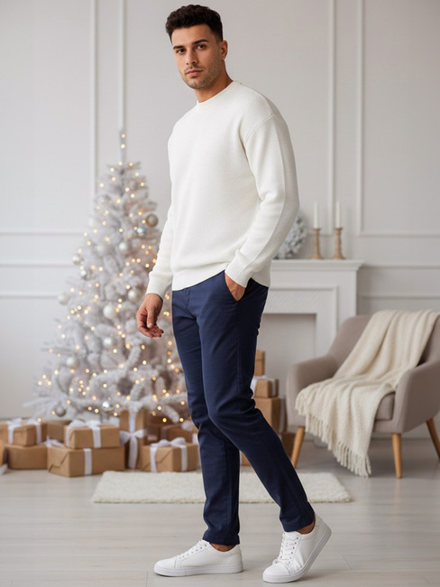 Moške mornarsko modre hlače Dstreet UX4411z