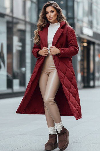 Ženska zimska jakna WARMISSA prešita burgundska Dstreet TY4918z