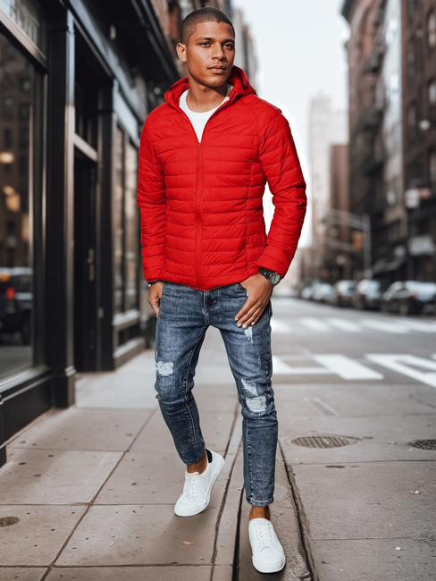 Moška prehodna jakna rdeča Dstreet TX4417