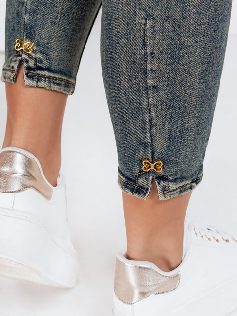 Ženske kavbojke push up modre barve Dstreet UY2827