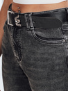Ženske kavbojke mom fit black Dstreet UY2740