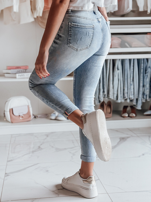 Ženske jeans hlače FASHIONIX blue Dstreet UY2708
