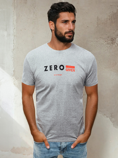 Moška majica s potiskom Barva Svetlosiva DSTREET RX4744