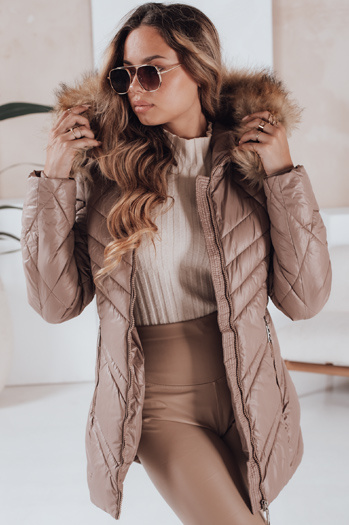 Ženska zimska jakna SOLARIS Barva Cappuccino DSTREET TY4010