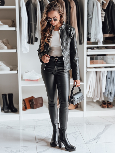 Ženske usnjene jakne ROCKYLADY black Dstreet TY4968