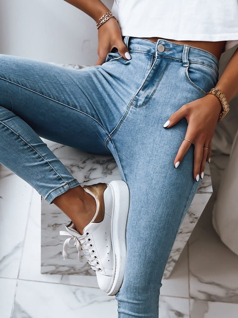 Ženske kavbojke z visokim pasom DO IT NOW Barva Modra DSTREET UY1387