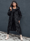 Ženska prešita zimska jakna s kapuco FEMACOAT black Dstreet TY4593