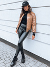 Ženska prešita jakna BASEBALL beige Dstreet TY2561