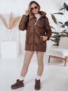 Ženske zimske jakne SALVONA brown quilted Dstreet TY4998