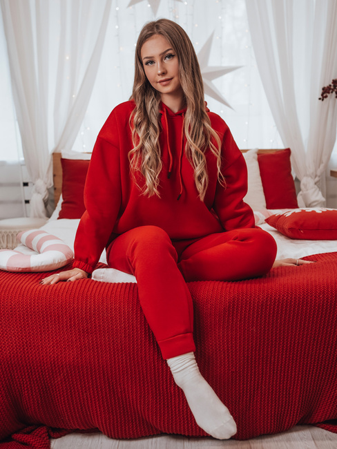 KSENIIA PREMIUM ženski komplet trenirke rdeča Dstreet AY1112