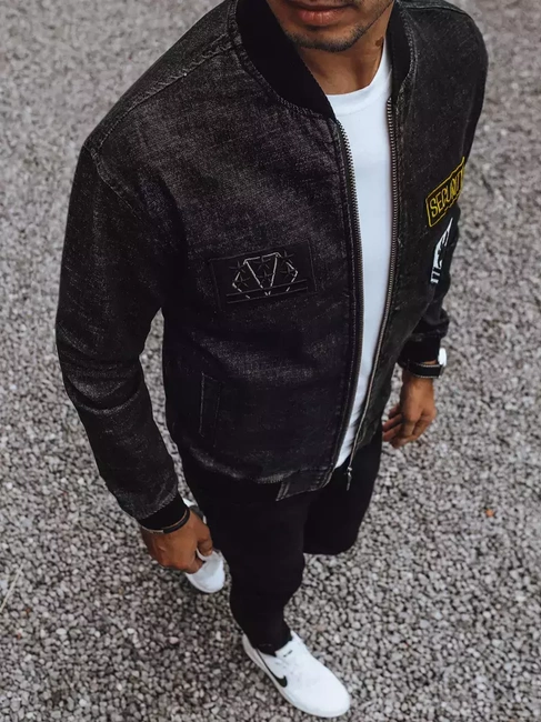 Moška jeans jakna Barva Črna DSTREET TX4107