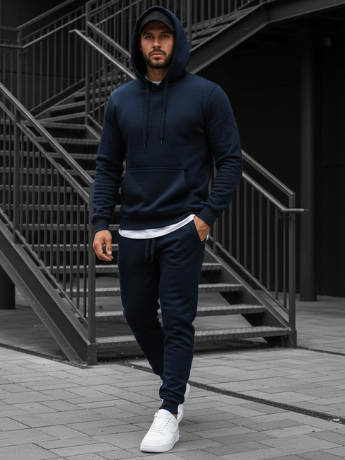 Moška jopa z zadrgo Barva Mornarica DSTREET BX3001