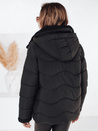 Ženska prešita zimska jakna WARMMISS s kapuco črna Dstreet TY4921