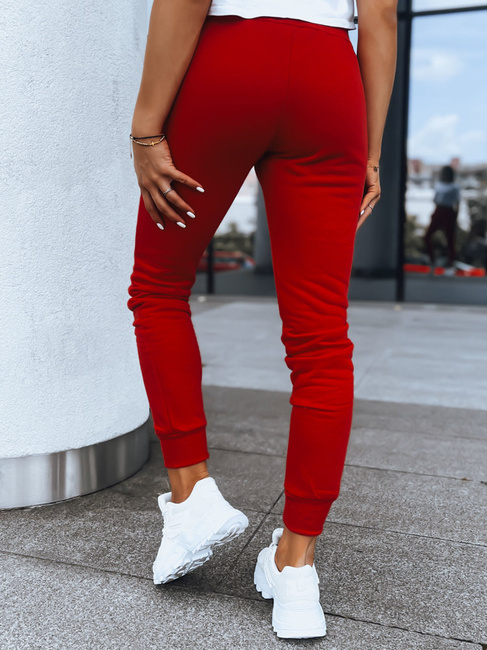 Ženske trenirke FITS Barva rdeča DSTREET UY0533